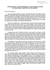 Written Contribution by Pantarey Foundation