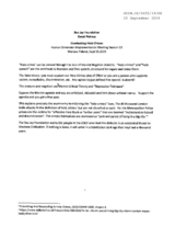 Written Contribution by the Sea Jay Foundation