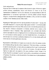 Written Contribution by the Political Movement "Group 24"