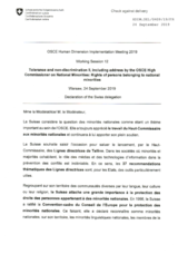 Written Statement by Switzerland