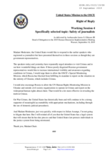 Right of Reply by the United States of America