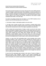 Written Contribution by the European Humanist Federation