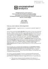 Written Contribution by Unconstrained Analytics, Inc