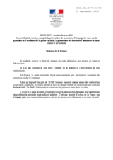 Right of Reply by France