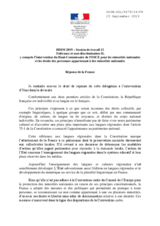 Right of Reply by France