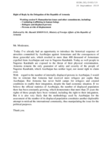 Right of Reply by Armenia