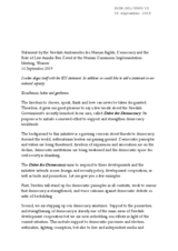 Written Statement by Sweden