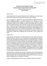 Closing Statement by Poland