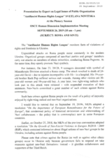 Written Contribution by NGO "Antifascist Human Rights League"