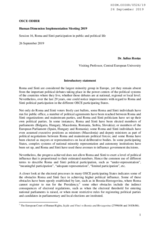 Introduction by Dr Iulius Rostas, Visiting Professor, Central European University