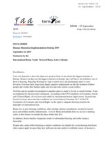 Written Contribution by TernYpe - International Roma Youth Network / Roma Active Albania