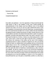 Written Contribution by the Research Institute for European and American Studies