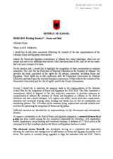 Written Statement by Albania