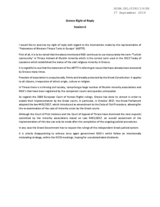 Right of Reply by Greece