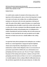 Written Statement by Canada