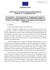 Written Statement by the European Union