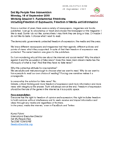 Written Contribution by the Set My People Free