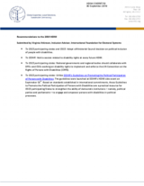 Recommendations by International Foundation for Electoral Systems