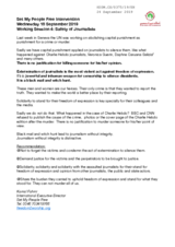 Written Contribution by the Set My People Free