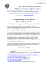 Written Contribution by the Latvian Human Rights Committee