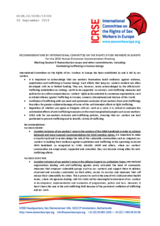 Written Contribution by the International Committee on the Rights of Sex Workers in Europe