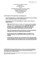 Written Contribution by Set My People Free