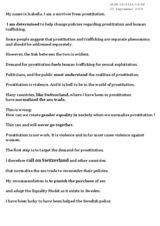 Written Contribution by Talita