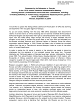 Written Statement by Georgia