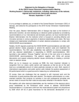 Written Statement by Georgia