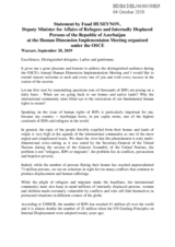 Written Statement by Azerbaijan