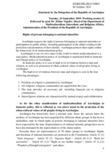 Written Statement by Azerbaijan