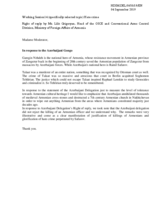 Right of Reply by Armenia