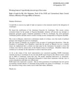 Right of Reply by Armenia