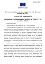 Written Statement by the European Union