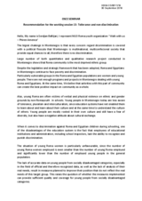 Written Contribution by Roma Youth Organization "Walk with us-Phiren Amenca"