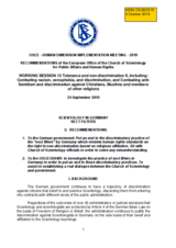 Written Contribution by the Church of Scientology Public Affairs & Human Rights Office