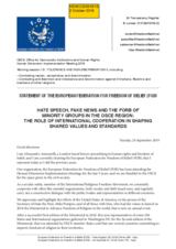 Written Contribution by European Federation Freedom of Belief (FOB
