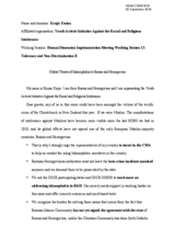 Written Contribution by Initiative Against the Racial and Religous Intolerance (PRVI)