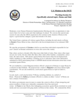 Written Statement by the United States of America