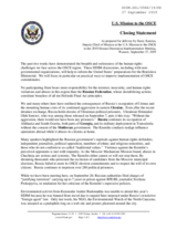 Written Statement by the United States of America