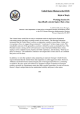 Right of Reply by the United States of America