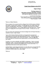 Right of Reply by United States of America