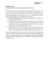 Written Contribution by Youth Council C5+1, American University of Central Asia