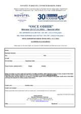 Novotel Registration Form