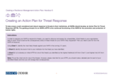 Creating a Resilience Management Action Plan: Creating an Action Plan for Threat Response
