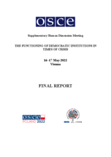 2022 Supplementary Human Dimension Meeting I: Final Report