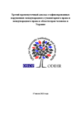 Третий промежуточный доклад о зафиксированных нарушениях международного гуманитарного права и международного права в области прав человека в Украине - Резюме