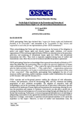 2024 Supplementary Human Dimension Meeting I: Annotated Agenda