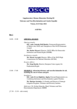 2024 Supplementary Human Dimension Meeting III: Agenda