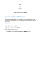 Hotel Bristol - Booking form